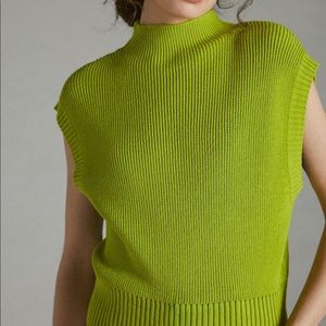 Anthropologie Maeve Mock Neck Sweater Tee